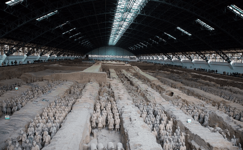 Discovery of the Terracotta Army, part of the tomb of Qin Shi Huang (China's First Emperor)